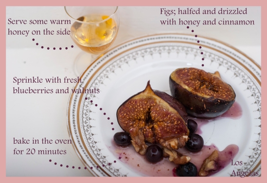 Figs with berries, walnuts and honey 6